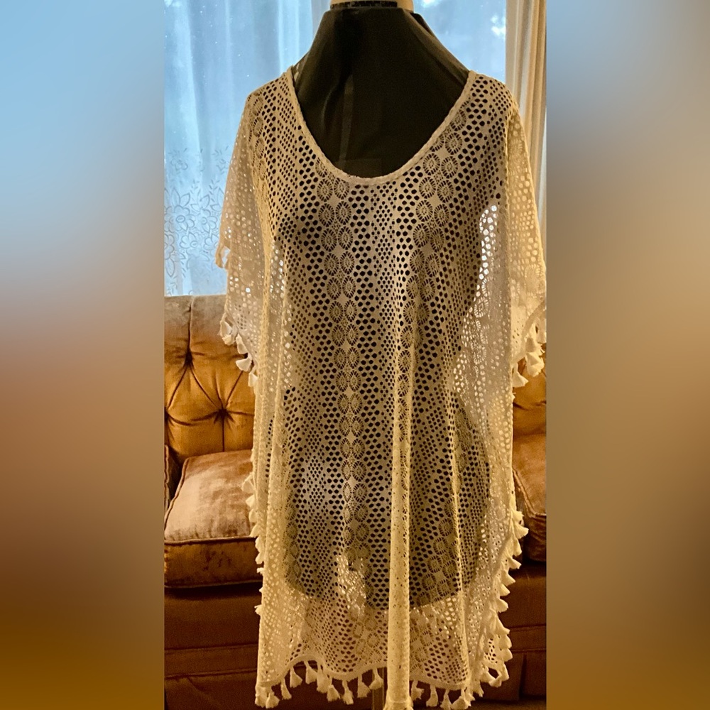 Cream Crochet Cover-Up